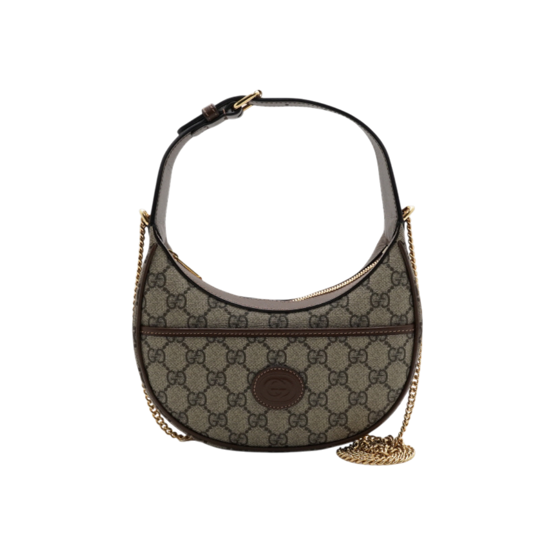 ITMF5BHVEPQP Gucci GG Supreme Half Moon Mini Tote Bag