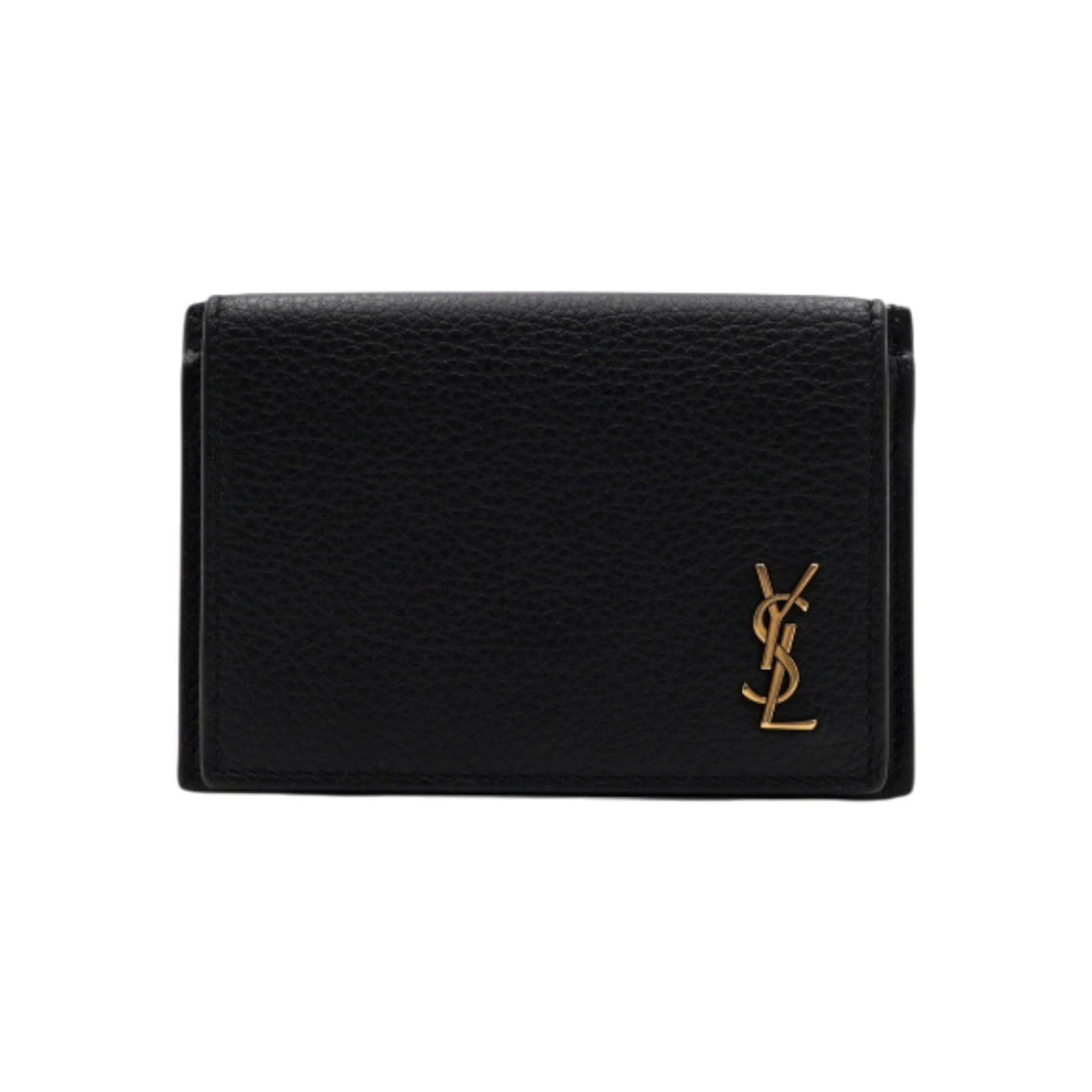 ITGUH85C9FKK Saint Laurent Tiny Cassandre Flap Mini Card Wallet