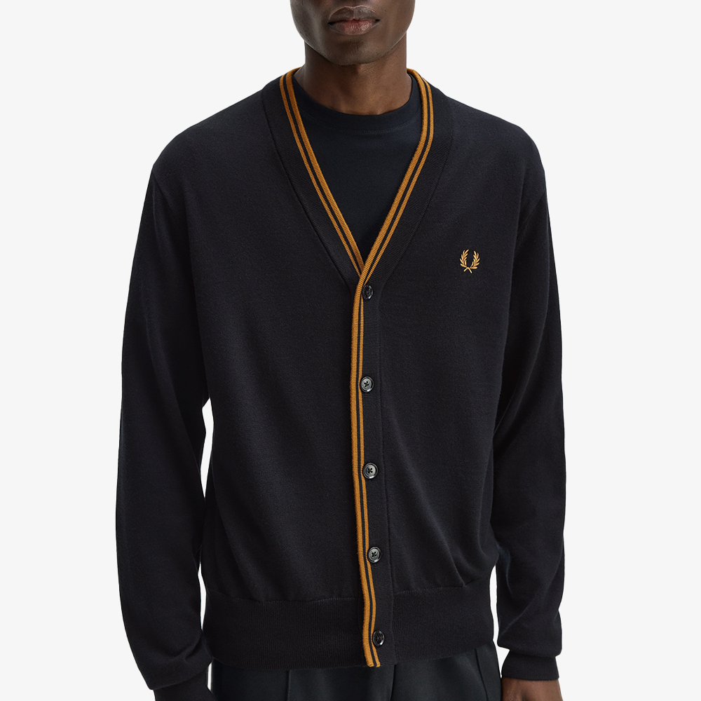 프레드페리 클래식 가디건 블랙(Fred Perry Classic Cardigan Black) - 4