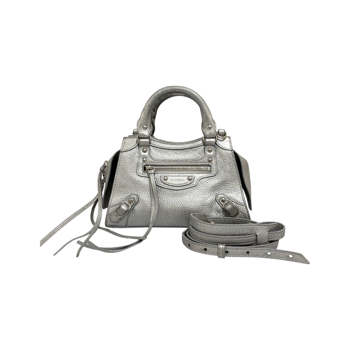 ITQL3GLRQOC8 Balenciaga Neo Classic City Mini Top Handle Bag Silver