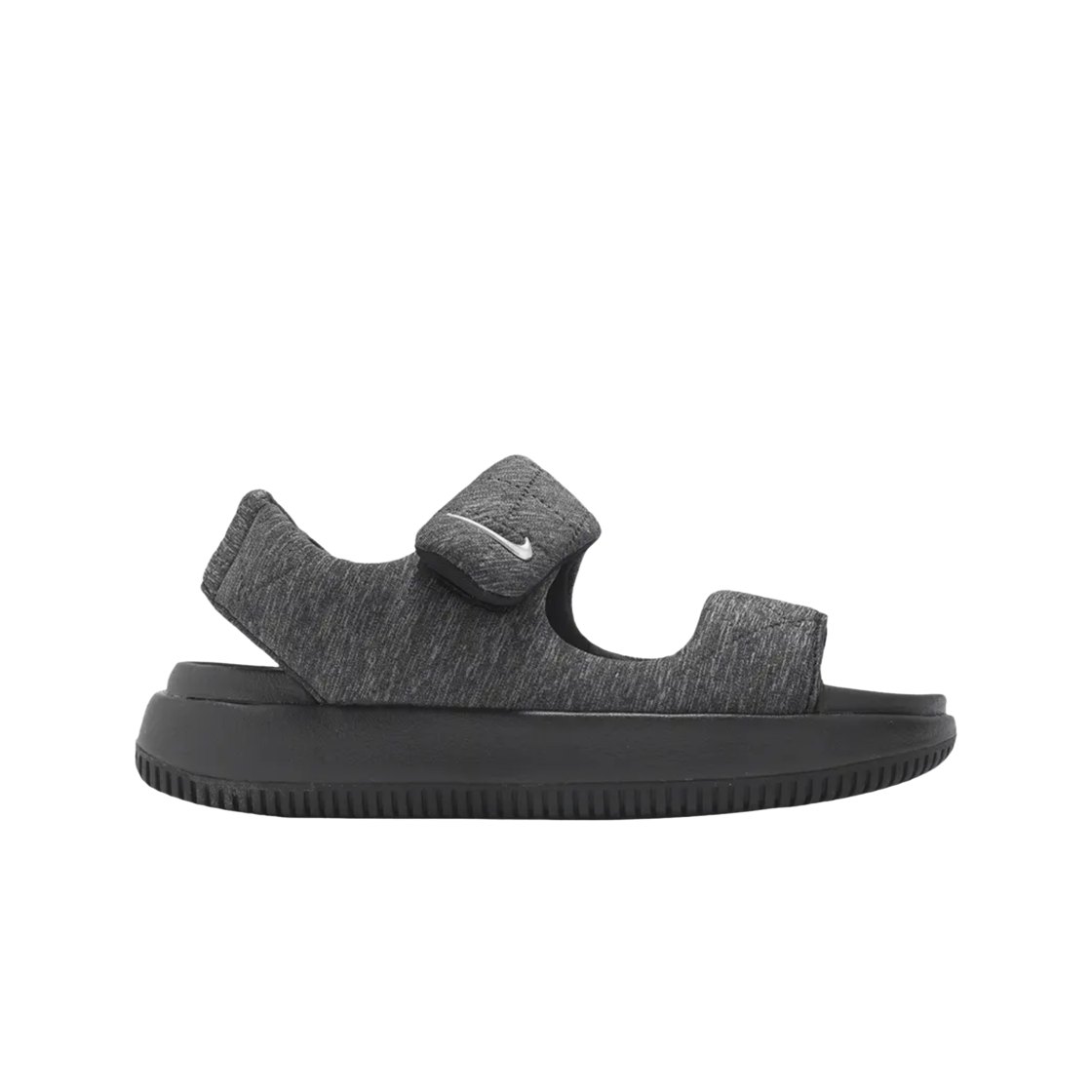 HJ9000-002 (W) Nike Calm Sandal SE Black Metallic Silver