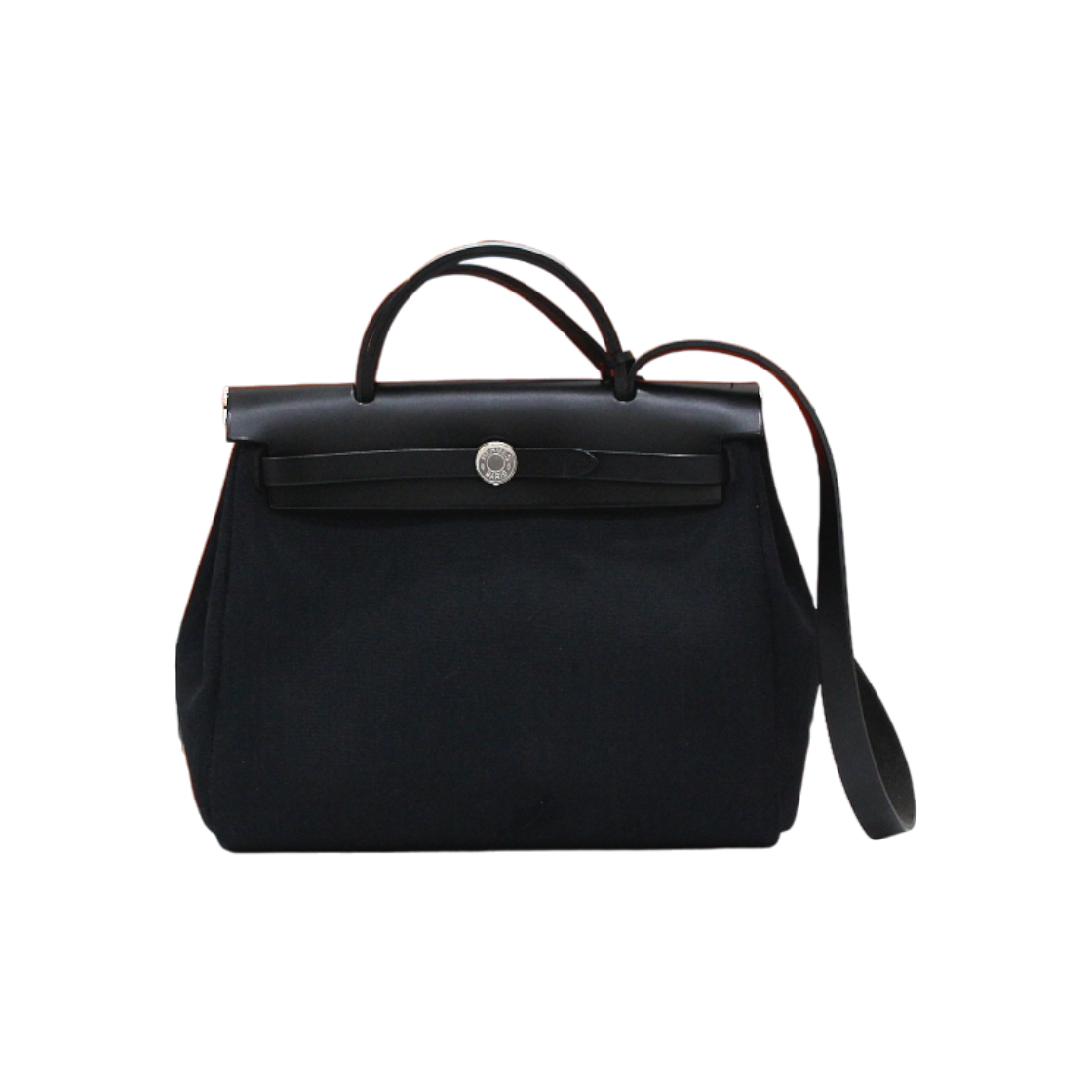 ITH9MIMDUQFQ Hermes New Zip Herline Herbag 31 PM Black Tote Bag
