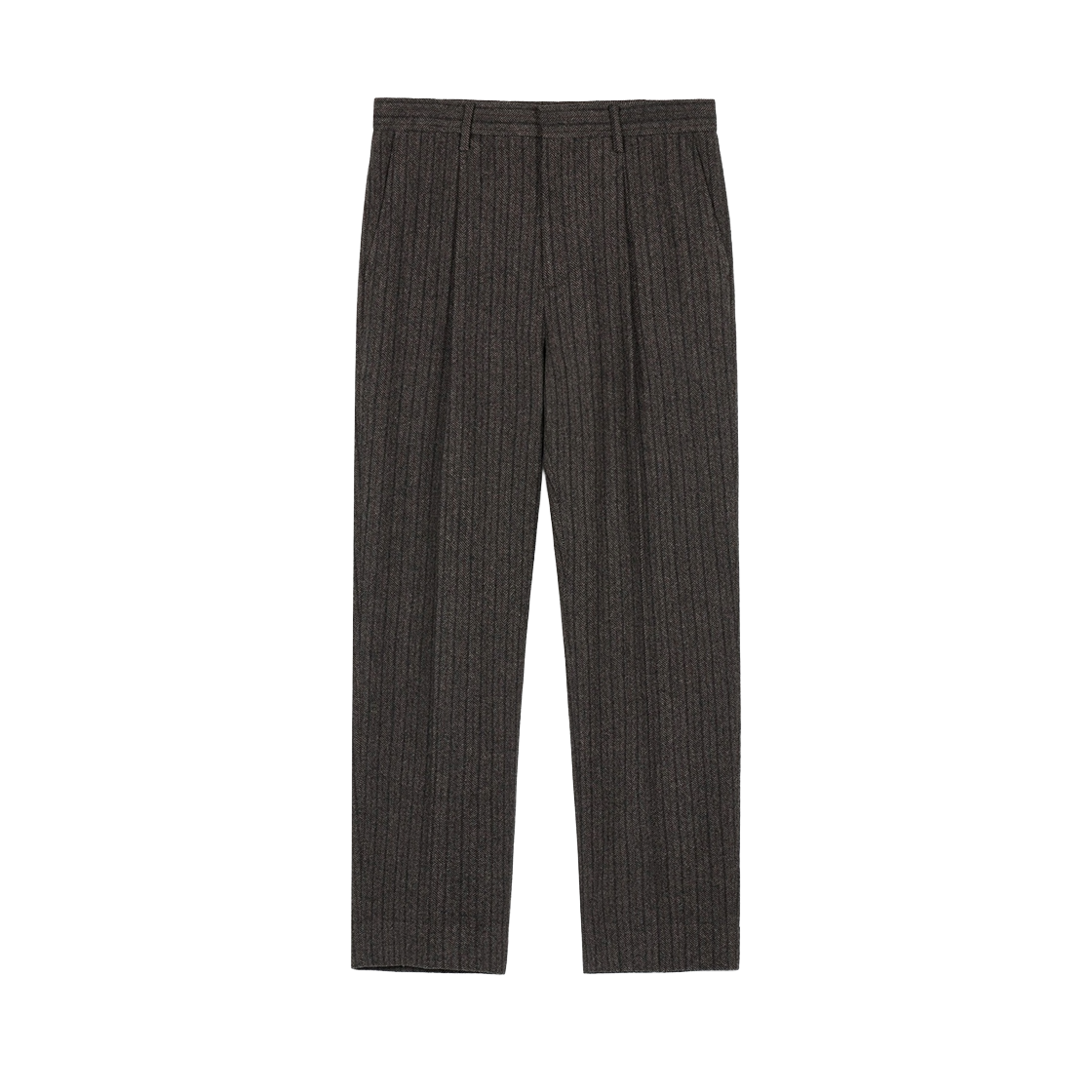 TNPA6F103G2 TNGT Tapered Fit Wool Herringbone Pants Grey