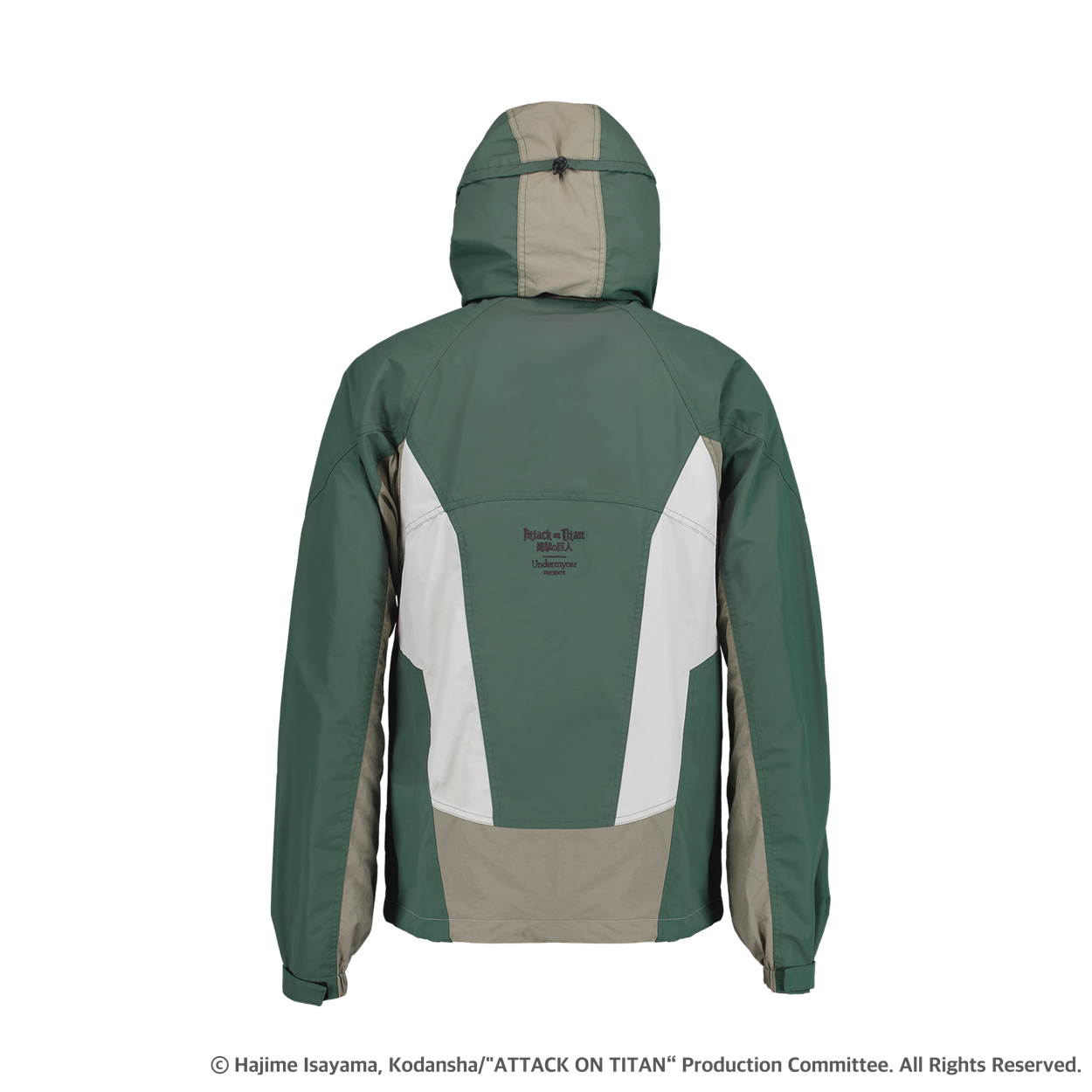 [진격의 거인 I 언더마이카] 조사병단 실루엣 셸 파카 에덴 그린([Attack On Titan I Undermycar] Survey Corps Silhouette Shell Parka Eden Green) - 2
