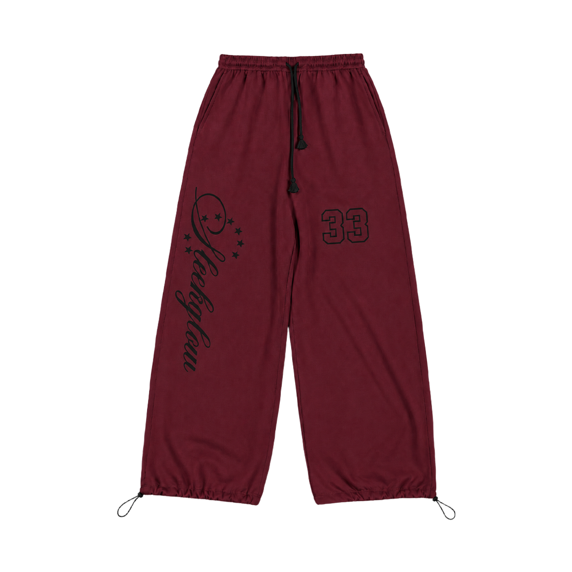 슬릭글로우 33 레터링 스웨트 팬츠 와인(SLEEKGLOW 33 Lettering Sweat Pants Wine)