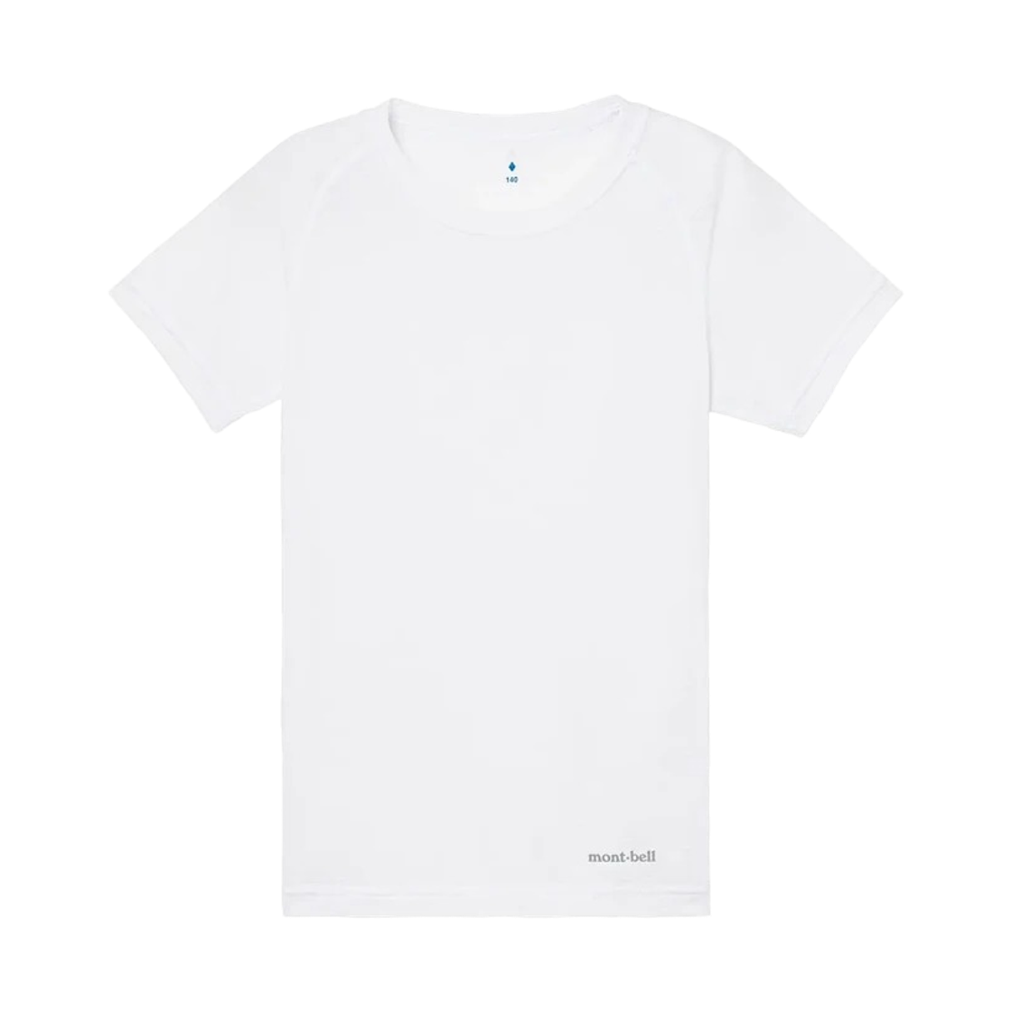 1107799 (Kids) Montbell Zeo-Line Cool Mesh T-Shirt White
