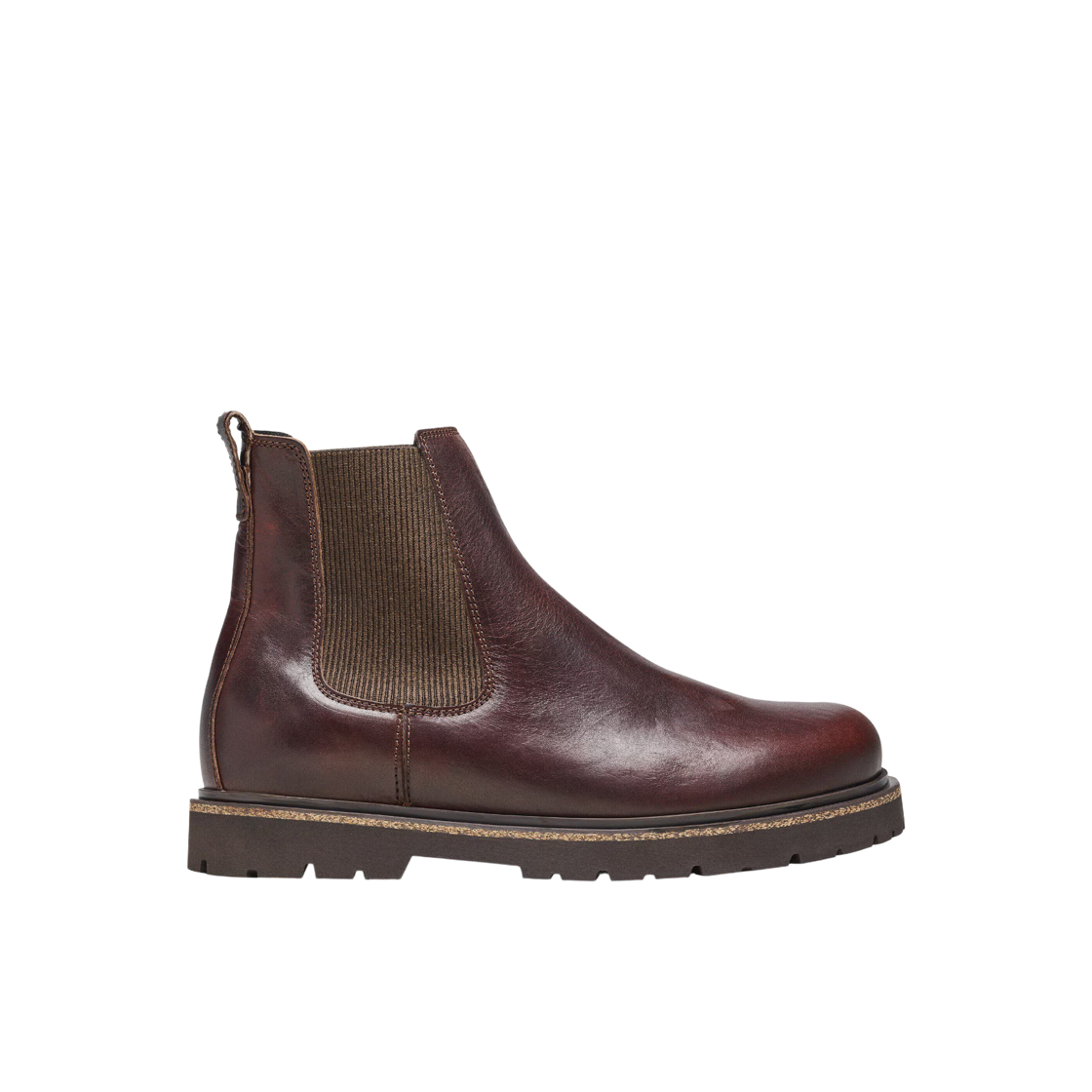 1025718 Birkenstock Highwood Slip-On Mid Natural Leather Chocolate - Regular