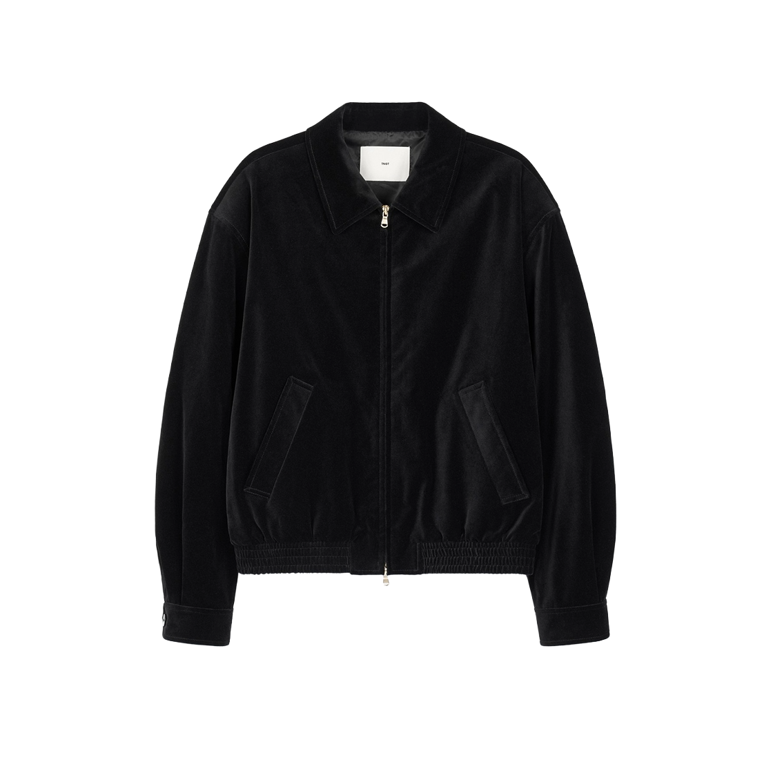 TNJU6F104BK TNGT Velvet Blouson Jumper Black