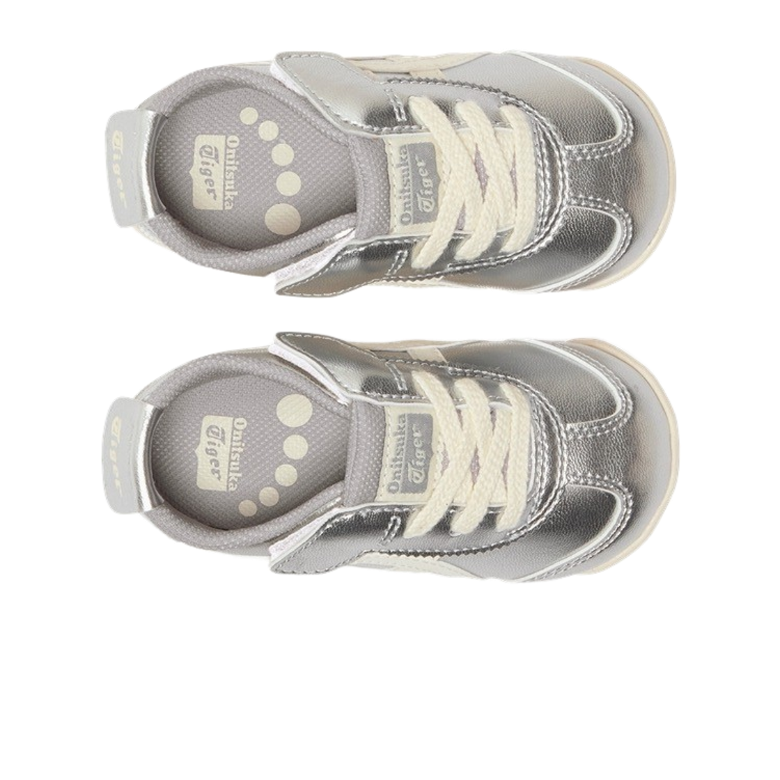 (키즈) 오니츠카 타이거 멕시코 66 실버 오프 화이트((Kids) Onitsuka Tiger Mexico 66 Silver Off White) - 2
