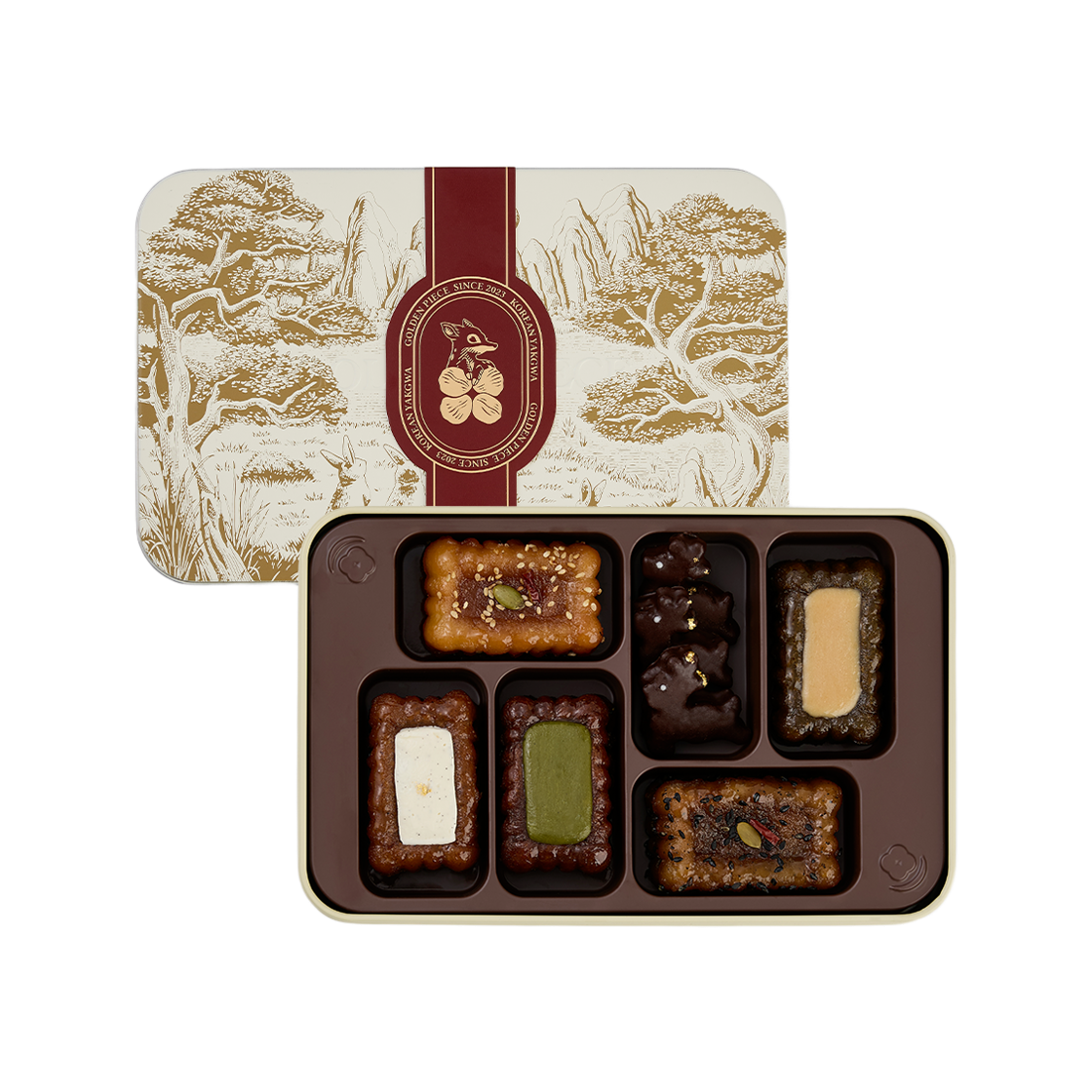 골든피스 약과 틴케이스 세트(붉은말/토끼/사슴)+쇼핑백증정(GOLDENPIECE Yakgwa Tin Case Set (Red Horse / Rabbit / Deer)) - 2