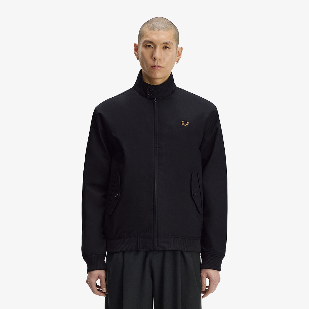 프레드페리 클래식 해링턴 재킷 블랙(Fred Perry Classic Harrington Jacket Black) - 2