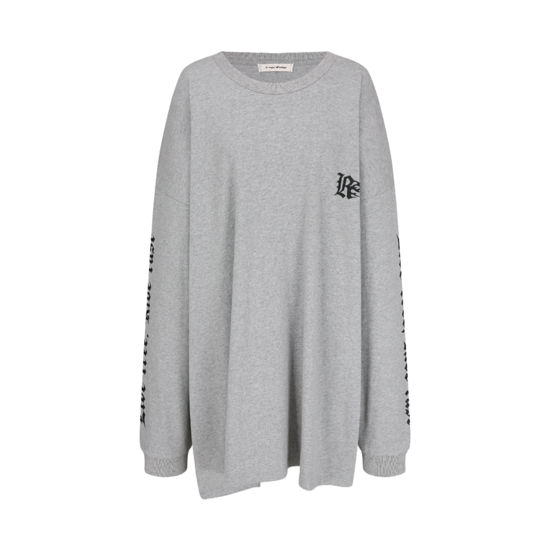 랑거 플레임 프린트 티셔츠 그레이(Langer Flame Print T-shirt Gray)