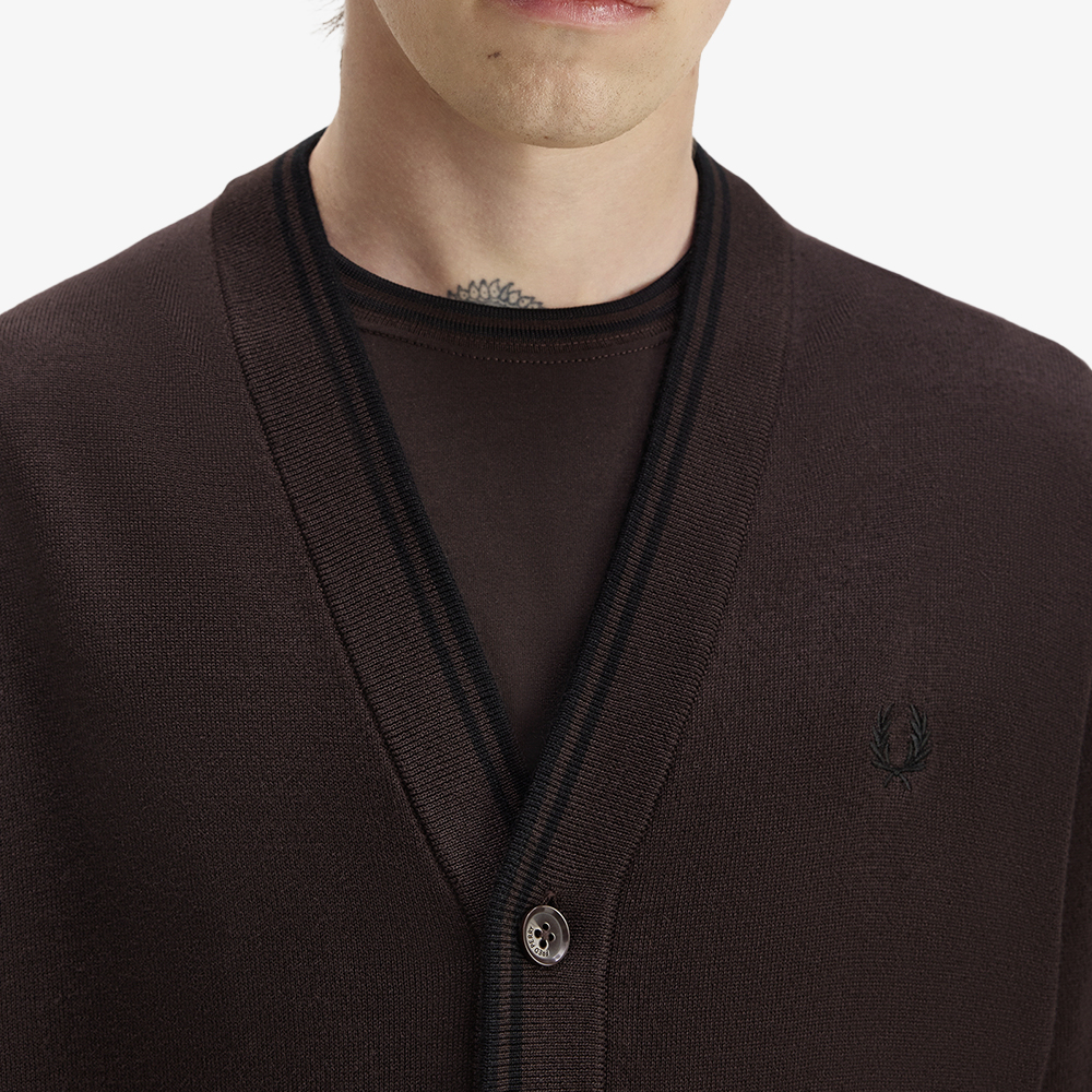 프레드페리 클래식 가디건 리치브라운(Fred Perry Classic Cardigan Rich Brown) - 5