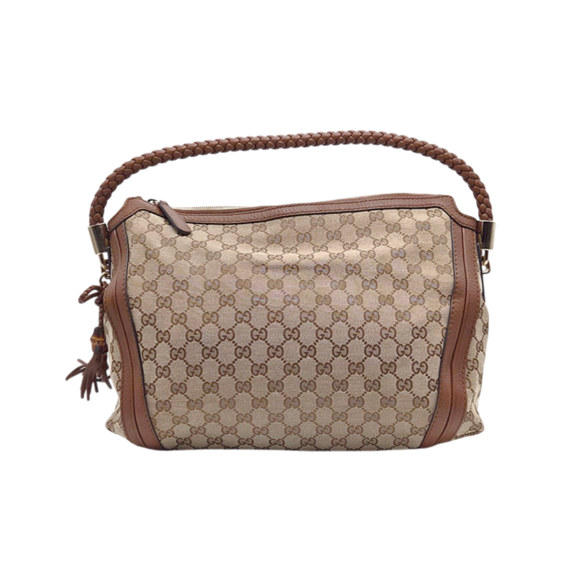 ITSDMIWA67OI Gucci GG Bamboo Tassel Shoulder Bag