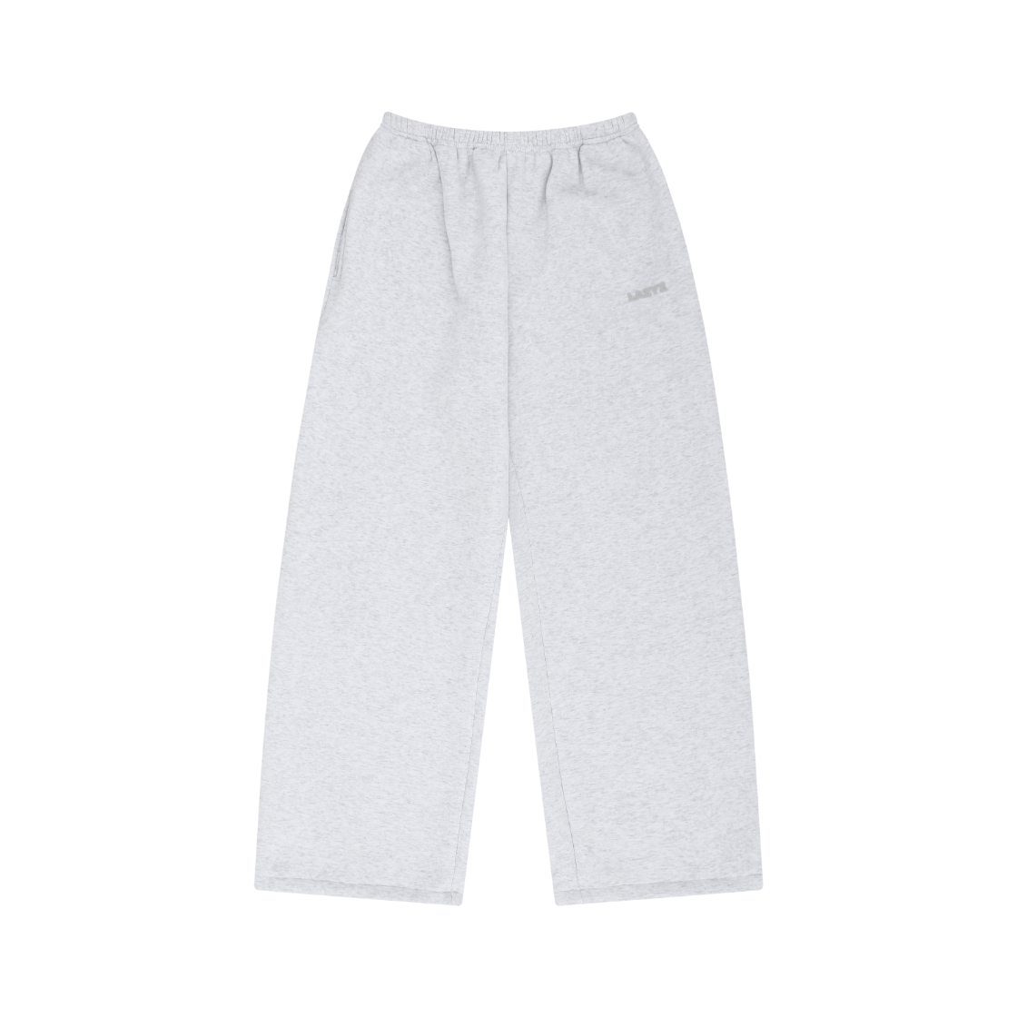 26FWB06-LG-F LAZYZ Soft Jogger String Pants Light Gray