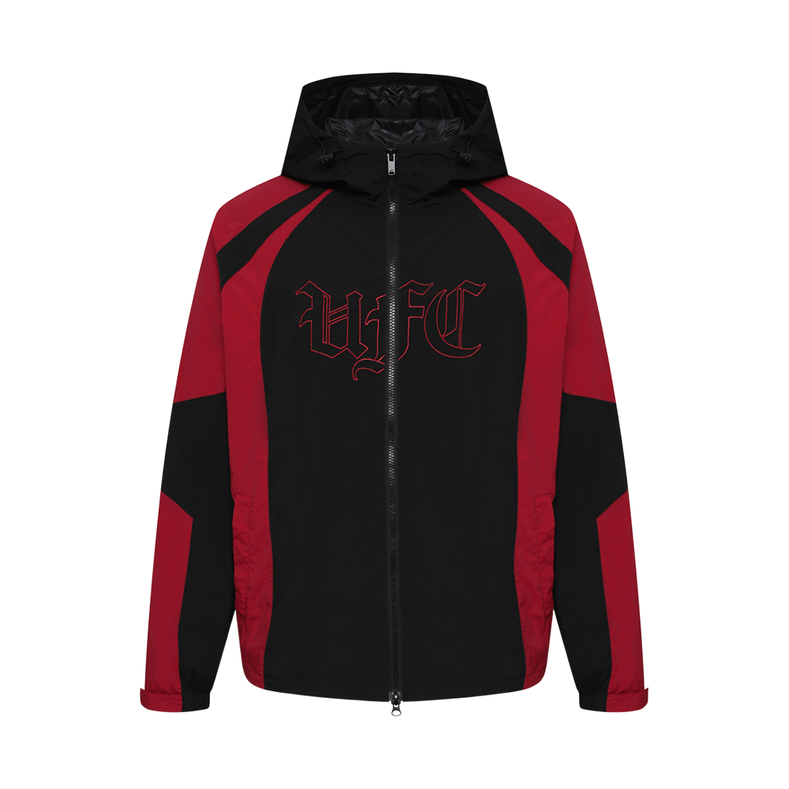 U4TTX3101RE UFC SPORT Gothic Color Block Oversized Fit Jacket Red