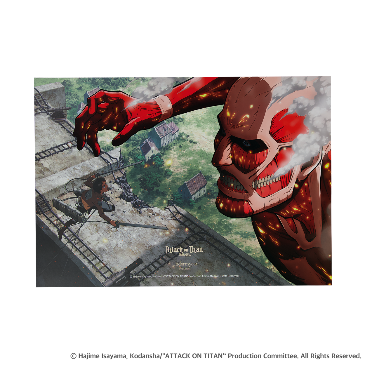 [진격의 거인ㅣ언더마이카] 에렌 VS 초대형 거인 입체효과 포스터([Attack on TitanㅣUndermycar] Eren vs Colossal Titan Dimensional Poster)