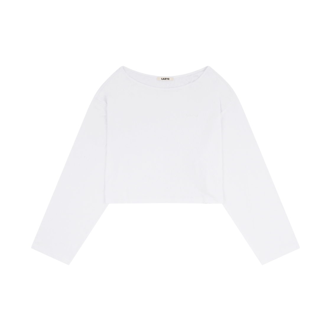 레이지지 크리미 롱 슬리브 티셔츠 화이트(LAZYZ Creamy Long Sleeve T-Shirt White) - 1