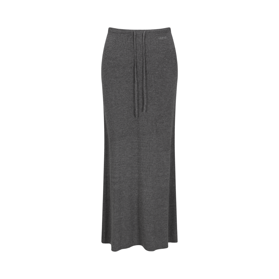 26FWB35-CH-F LAZYZ Off Hour Knit Long Skirt Charcoal