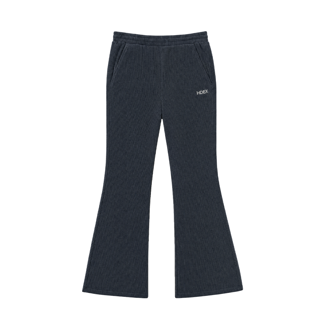 에이치덱스 소프트 벨로어 와플 부츠컷 팬츠 스톰 네이비(HDEX Soft Velour Waffle Bootcut Pants Storm Navy) - 1