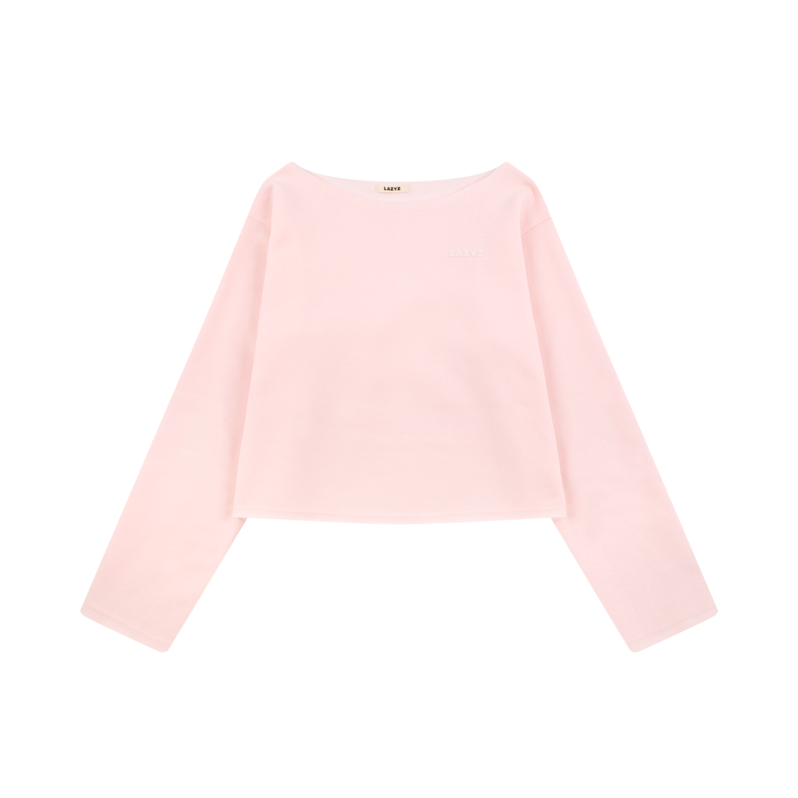 26FWT05-PK-F LAZYZ Soft Off Shoulder Sweatshirt Pink