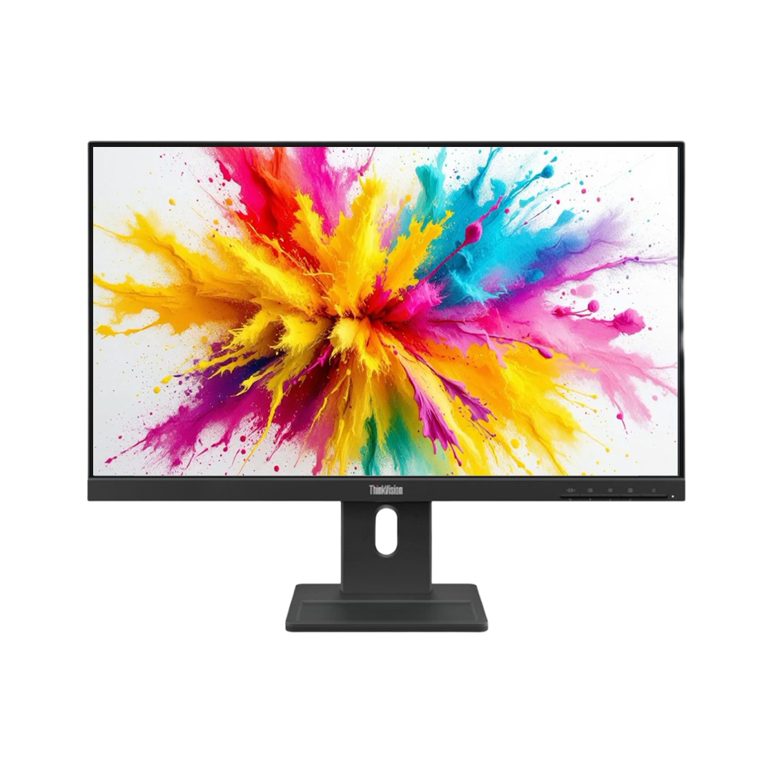 레노버 씽크비전 24인치 IPS 스피커 피벗 틸트 높낮이 스위블 보증3년 저렴한 서브모니터(Lenovo ThinkVision 24-inch IPS monitor with speakers, pivot, tilt, height adjust, swivel, 3-year warranty, affordable secondary monitor) - 1