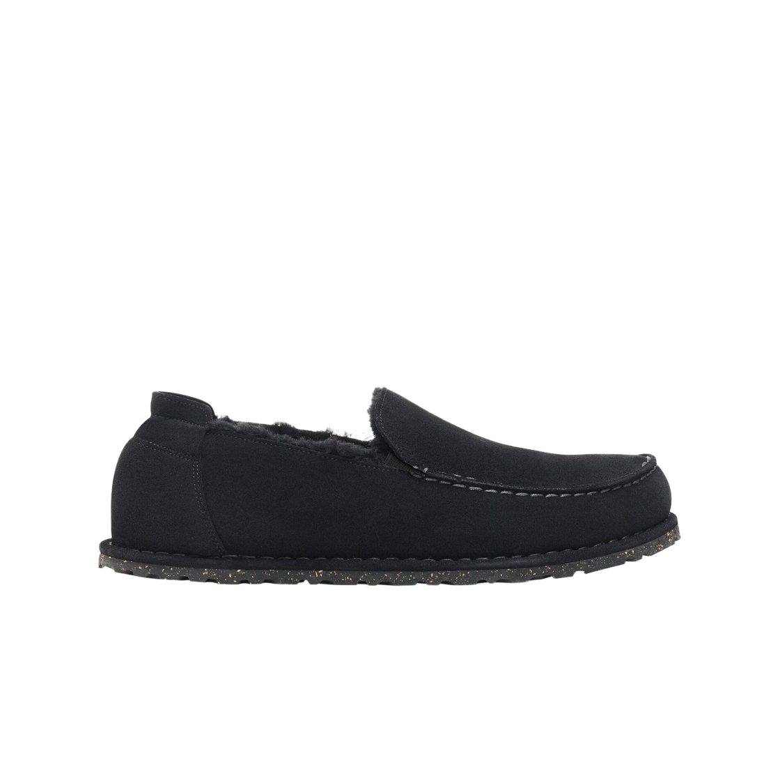 1025176 Birkenstock Utti Slip-On Suede Leather Black - Regular