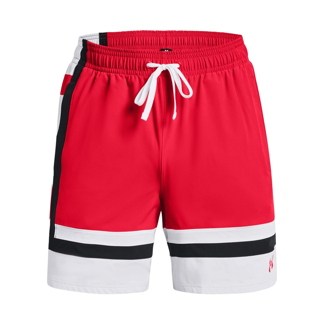 1377309-600 Under Armour UA Baseline Woven Shorts Red