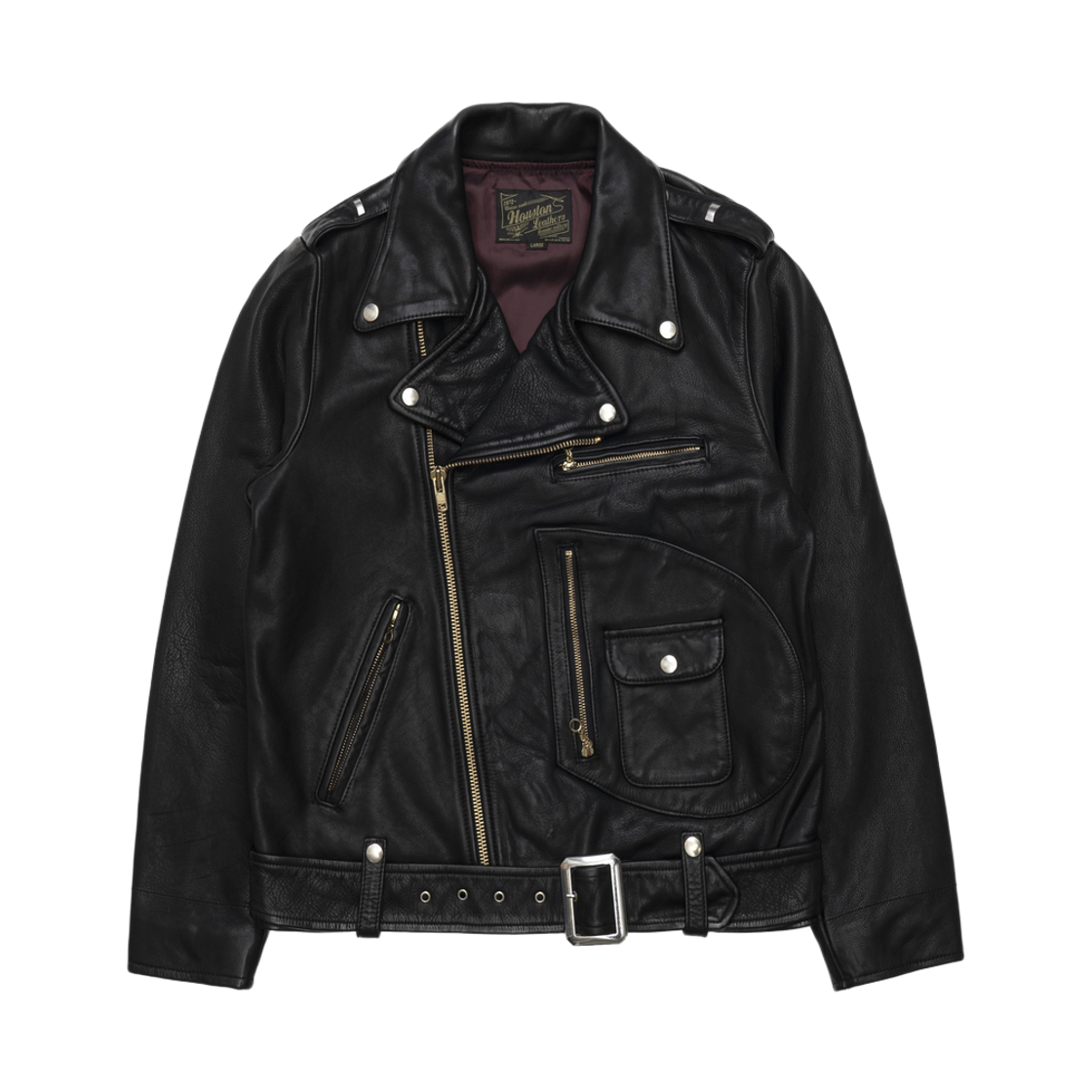휴스턴 재팬 더블 라이더스 레더 자켓 블랙 8253(Houston Japan Double Riders Leather Jacket Black 8253)