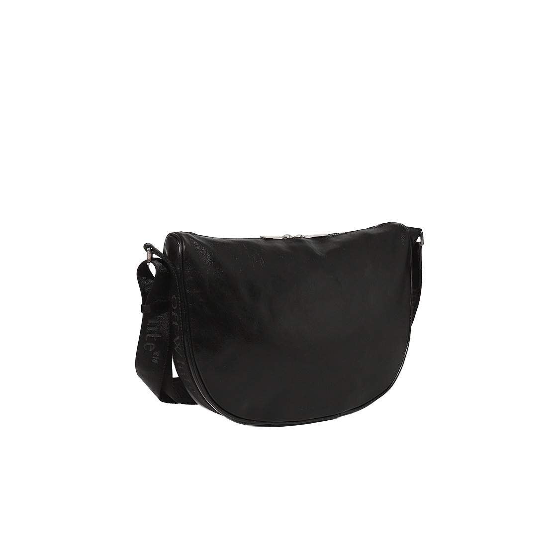 오프화이트 하프문 숄더 백 S 레더 (블랙)(OFF-WHITE Halfmoon Shoulder Bag S Leather (Black)) - 2