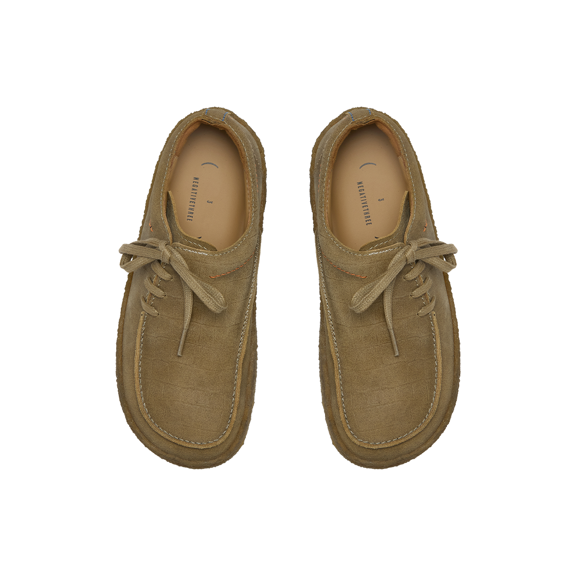 네거티브쓰리 사이드 레이스업 모카 카키 베이지(NEGATIVETHREE Side Lace up Mocca Khaki Beige) - 2