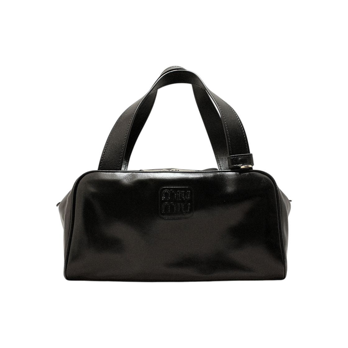 ITDBB682V2OC Miu Miu Logo Leather Top Handle Bag