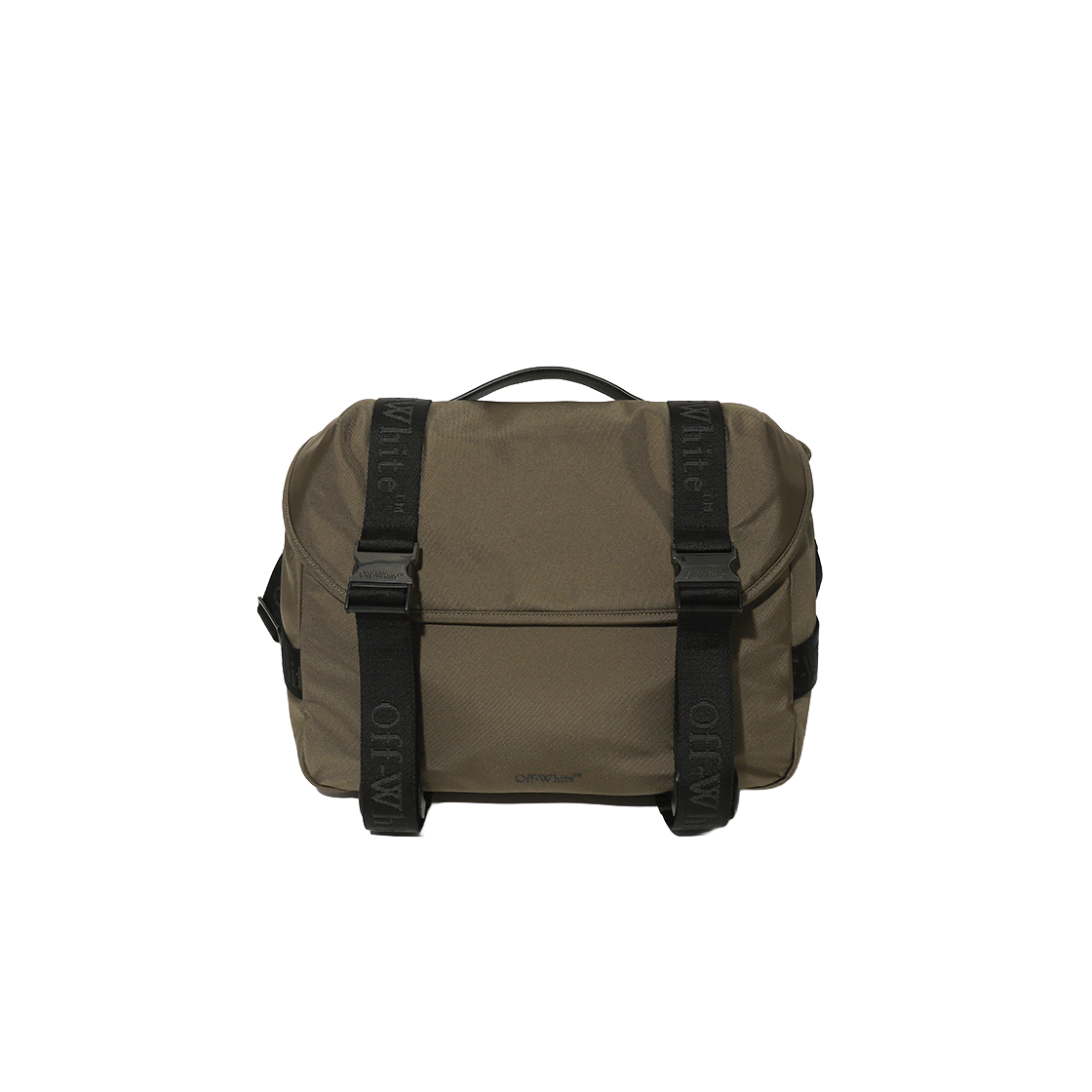 오프화이트 카메라 숄더 백 L (카키)(Off-White Camera Shoulder Bag L (Khaki)) - 1