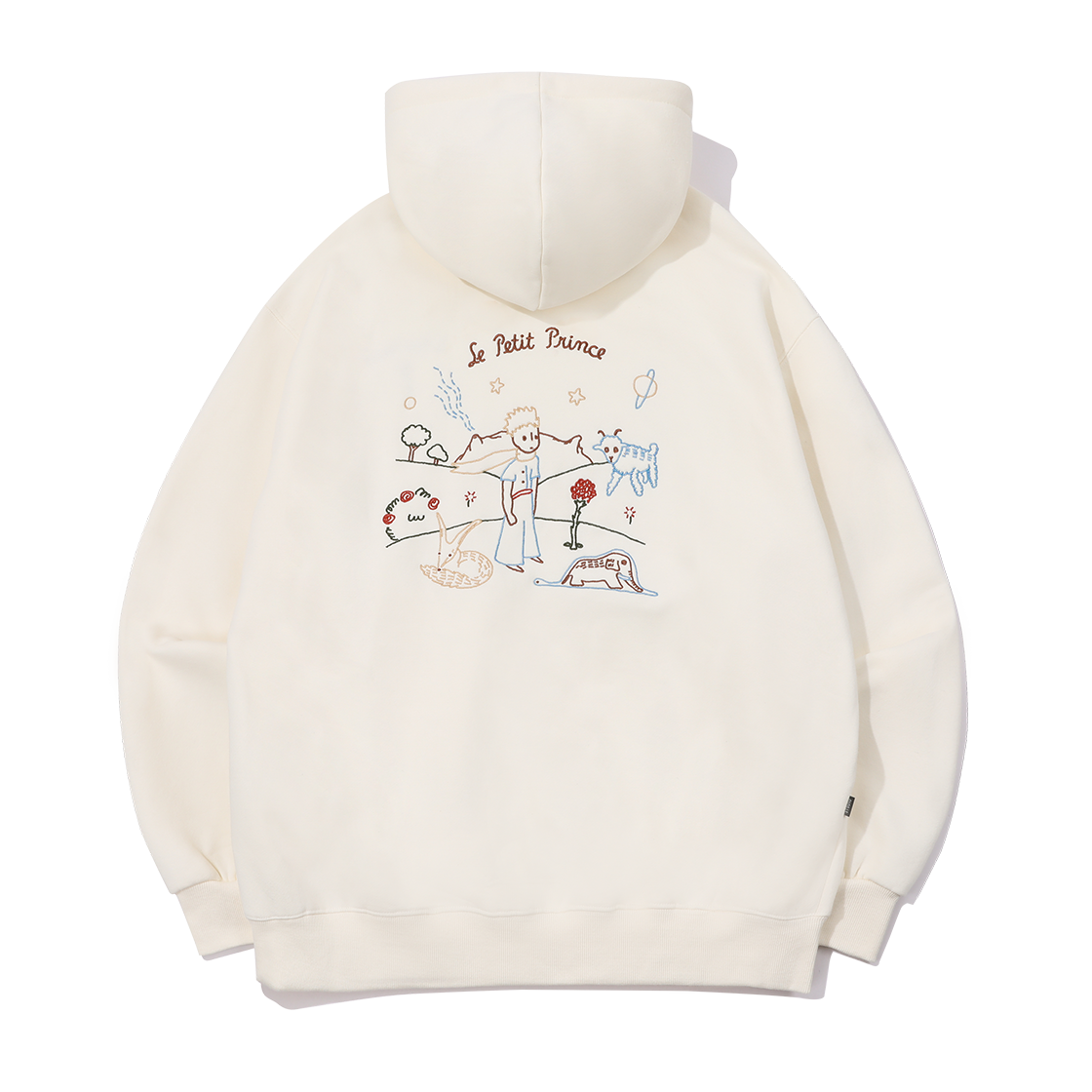 CP24B26 CPGN STUDIO Le Petit Prince Embroidery Hoodie Tee Cream