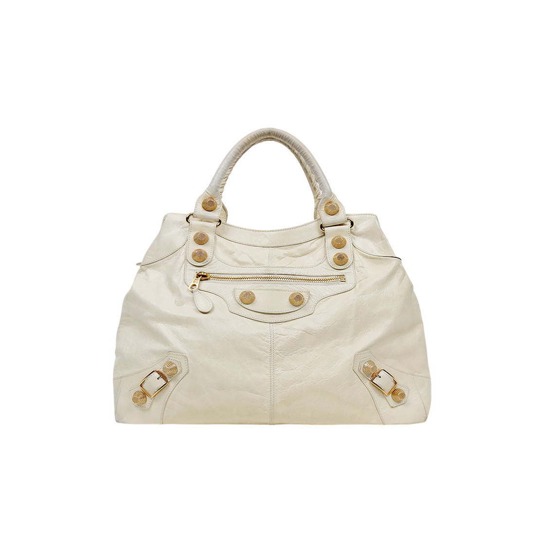 ITMBJ5D4RN7H Balenciaga White Giant Brief Bag
