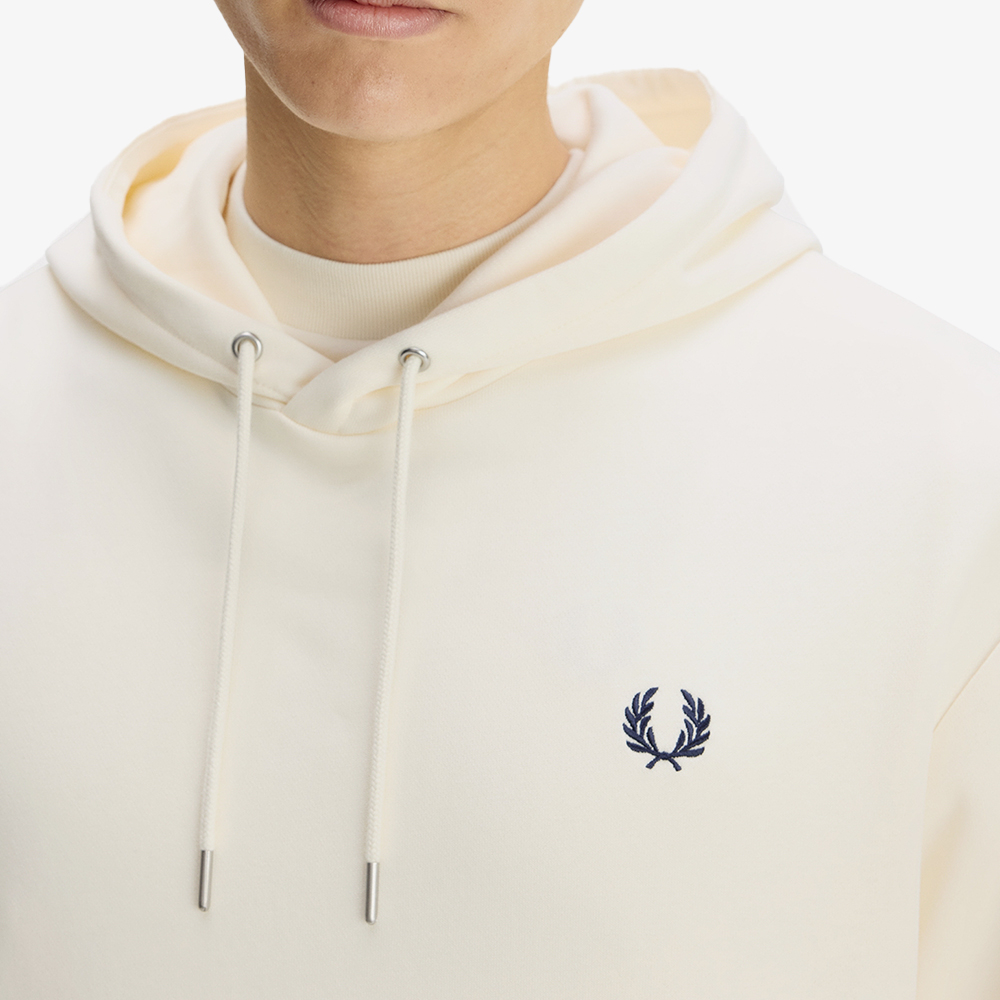 프레드페리 릴렉스드 팁드 후드 스웻셔츠 에크루(Fred Perry Relaxed Tipped Hooded Sweatshirt Ecru) - 5