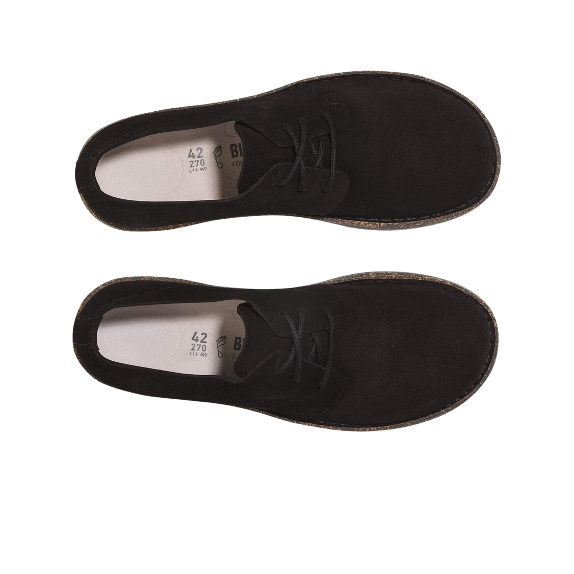 버켄스탁 업살라 로우 스웨이드 레더 블랙 - 레귤러(Birkenstock Uppsala Low Suede Leather Black - Regular) - 2