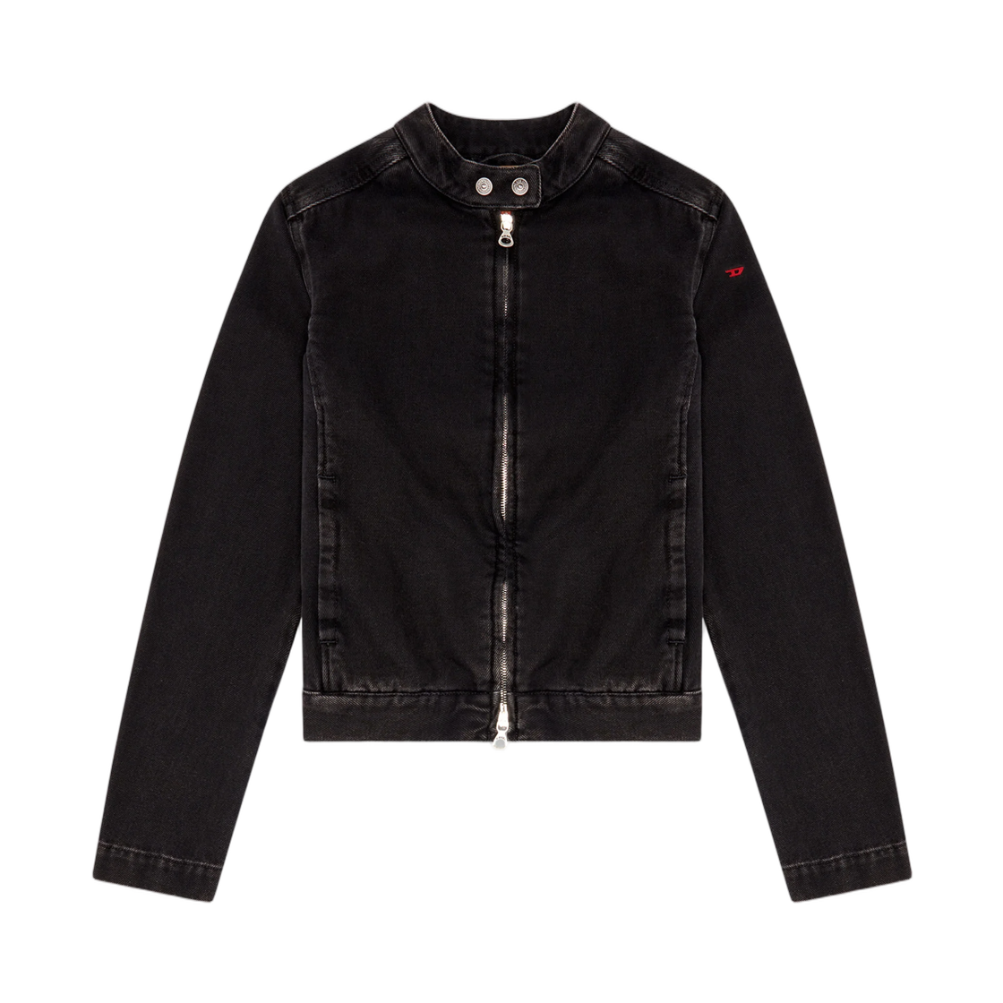 A1343409I35-02 (W) Diesel Moto Jacket In Denim Black