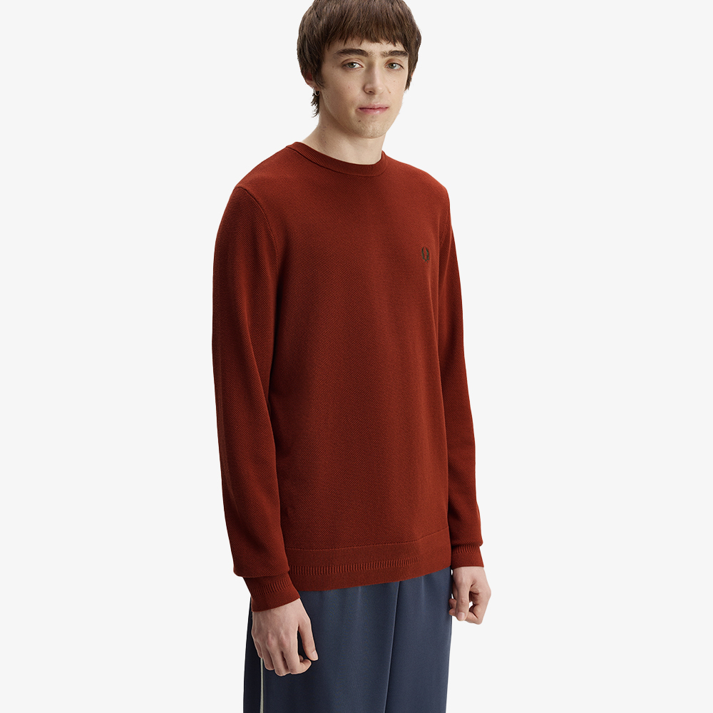 프레드페리 피케 스티치 니트 브랜디(Fred Perry Pique Stitch Knit Brandy) - 4