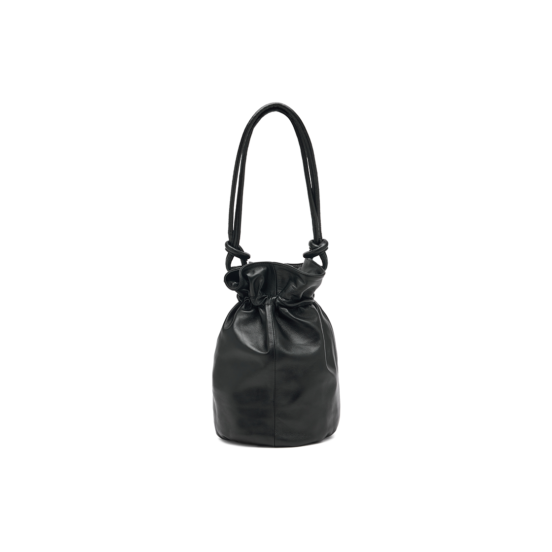 네거티브쓰리 쉽스킨 버킷백 블랙(NEGATIVETHREE Sheepskin Bucket Bag Black) - 2