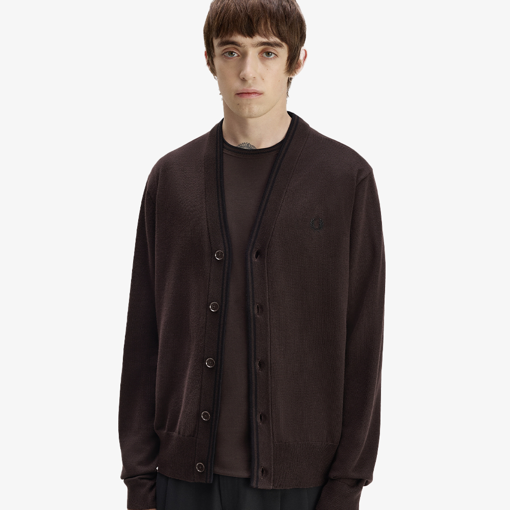 프레드페리 클래식 가디건 리치브라운(Fred Perry Classic Cardigan Rich Brown) - 4