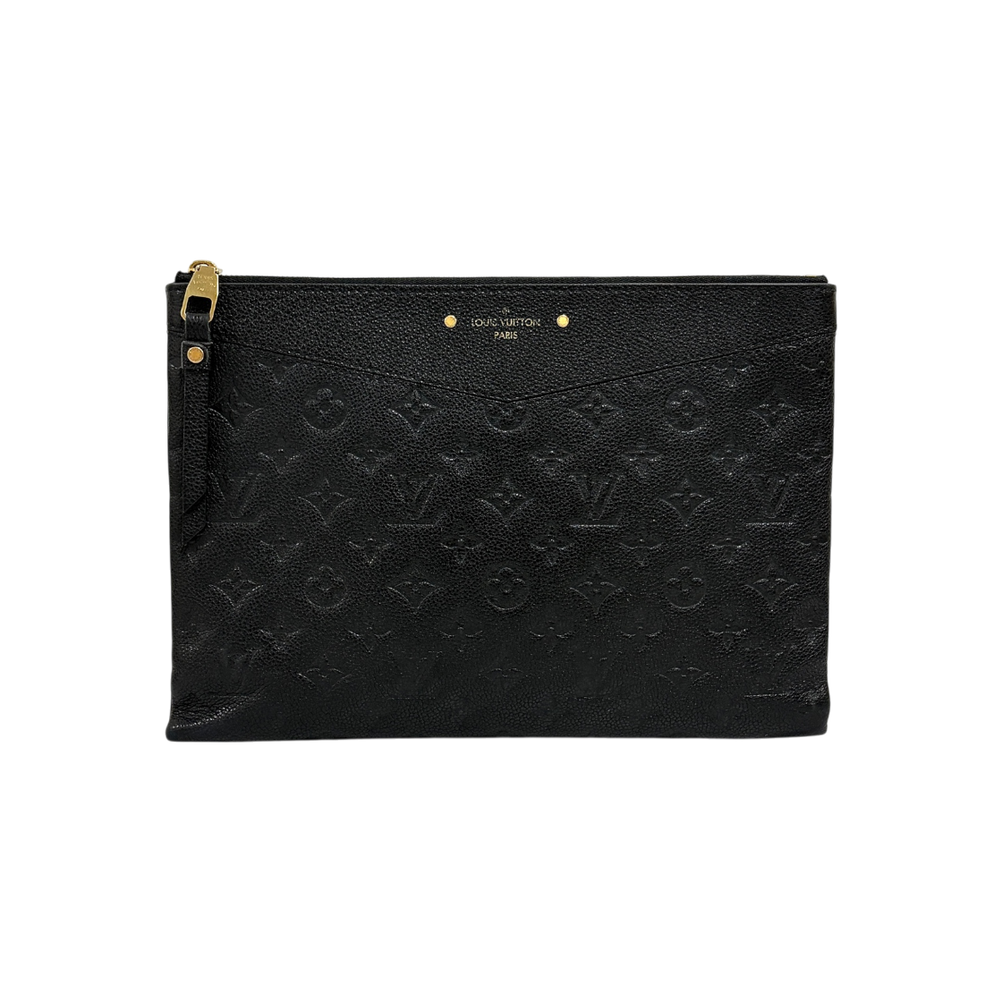 ITHM76532NPT Louis Vuitton Monogram Empreinte Clutch Bag Black