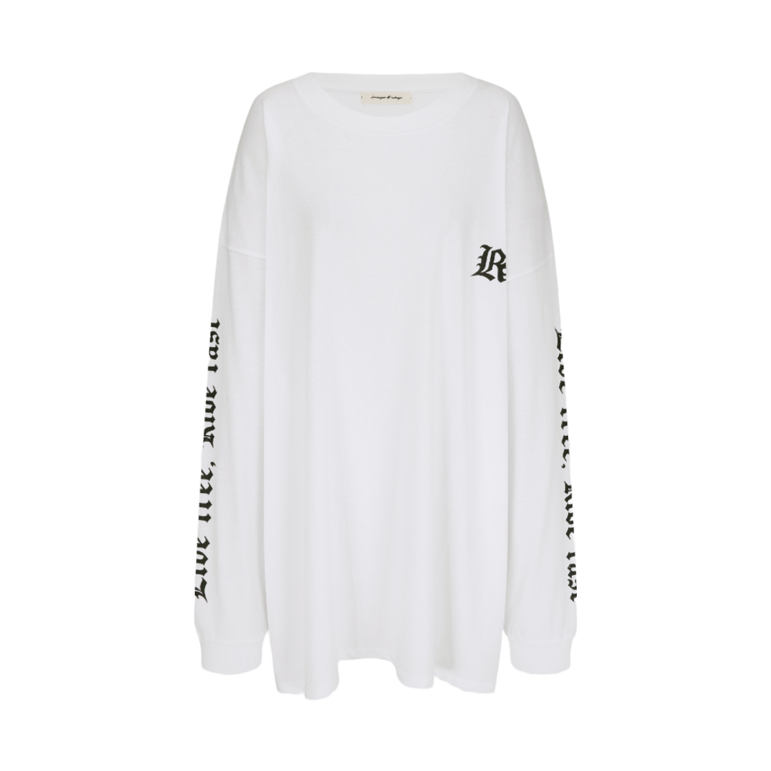 랑거 플레임 프린트 티셔츠 화이트(Langer Flame Print T-shirt White)