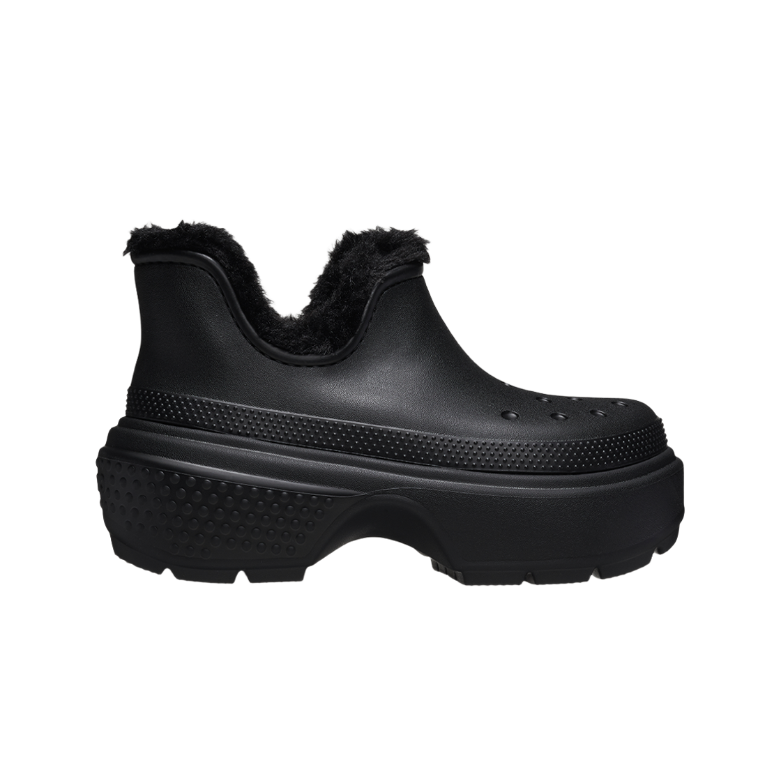 STOMP LINED SHORTY BOOT Crocs STOMP LINED SHORTY BOOT BLACK 24FUBT210673