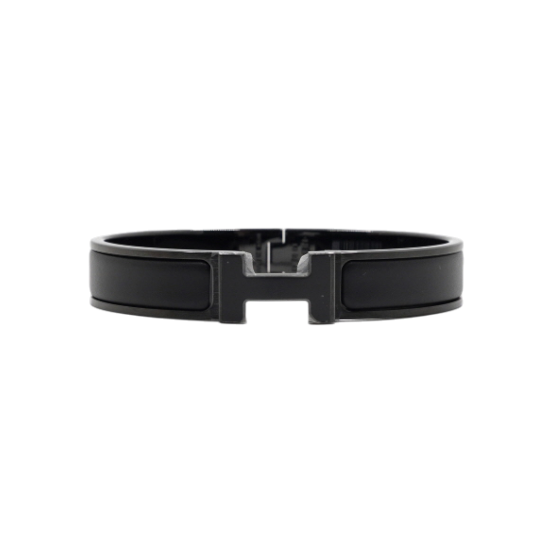 ITKME2VBMUR8 Hermes Click H Bracelet Black