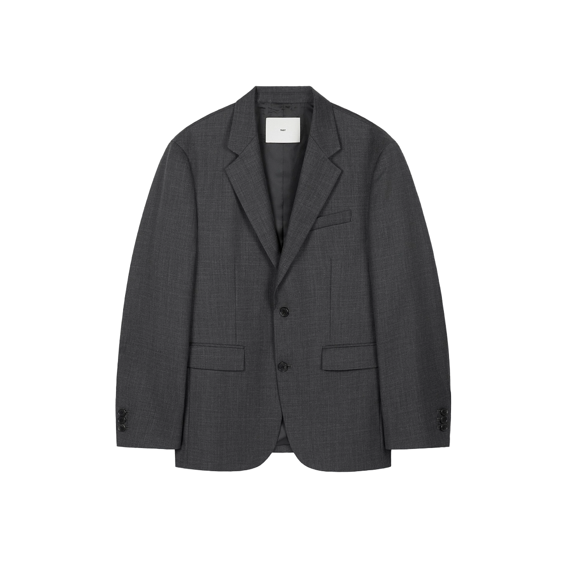 TNJA6F100G2 TNGT Wool Blend Comfort Set-Up Jacket Charcoal