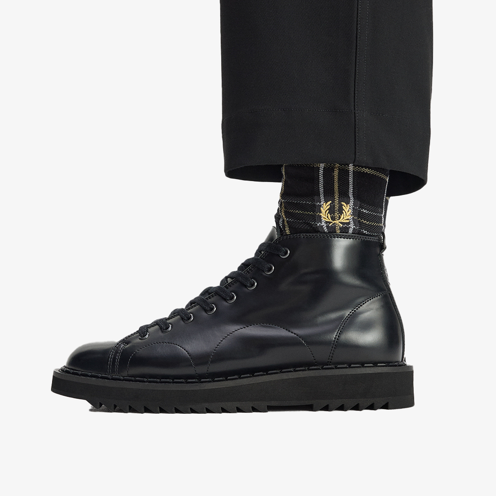 프레드페리 타탄 삭스 블랙 샴페인(Fred Perry Tartan Sock Black Champagne) - 2