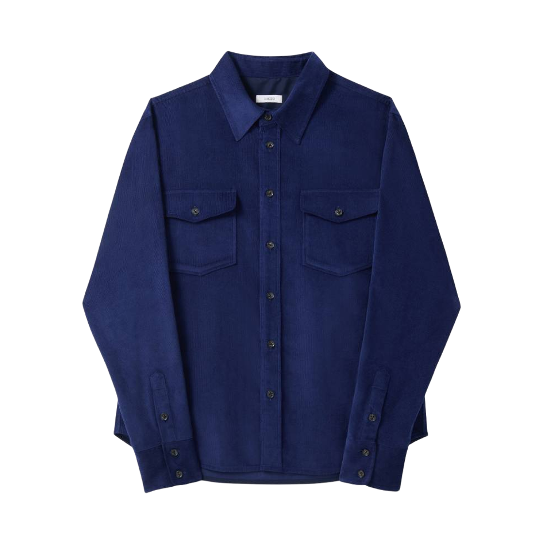 RM26WWST006NV Recto Corduroy Pocket Shirt Indigo Navy