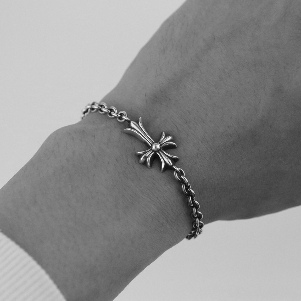 한스룸 크롬하츠 타이니크로스 체인 팔찌(Hansroom Chrome Hearts Tiny ch cross Chain Bracelet) - 3