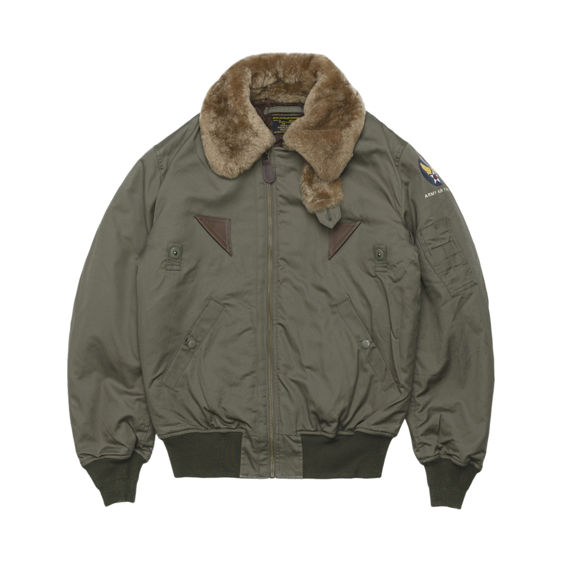 휴스턴 재팬 B-15A 플라이트 자켓 올리브 드랍 5503C(Houston Japan B-15A Flight Jacket Olive Drab 5503C)